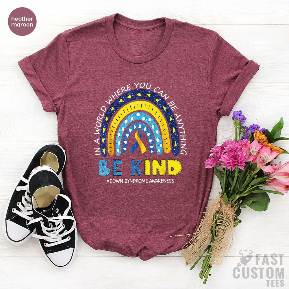 Down Syndrome T-Shirt, Down Syndrome Awareness Gift, T21 Shirt, Trisomy 21 T Shirt, Extra Chrome, Be Kind Shirt, Positive Quote T Shirt - 5.jpg