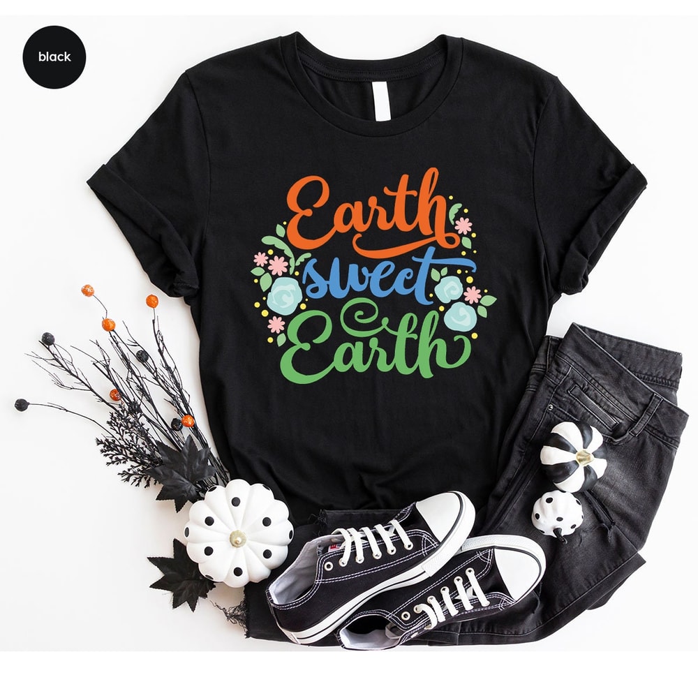 Earth Day Shirt, Cute Environmental Shirts, Earth Day Gift, Planet Crewneck Sweatshirt, Climate Change Tee, Awareness Clothing, Gift for Her - 3.jpg