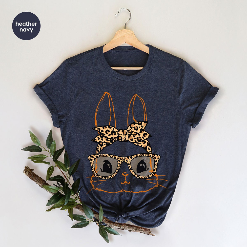 Easter Bunny Shirt, Easter Shirt Women, Leopard Print Tees, Rabbit Crewneck Sweatshirt, Kids Easter Shirts, Bunny Graphic Tees, Easter Gifts - 5.jpg
