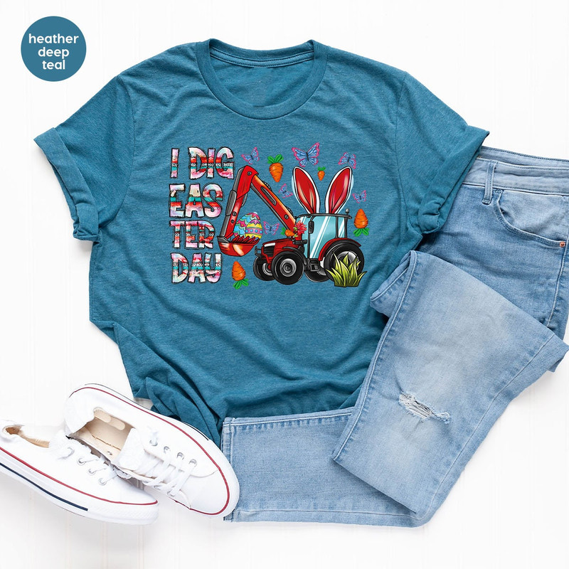 Easter Day Outfit, Happy Easter Crewneck Sweatshirt, Kids Easter T-Shirt, Easter Eggs Shirt, Easter Gift, Gifts for Him, Easter Graphic Tees - 3.jpg