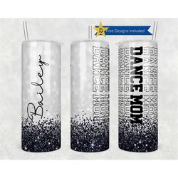 20oz skinny tumbler dance mom design template straight png file download dancing ballet jazz tap dance tumbler design