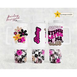 overstimulated moms club 40oz tumbler wrap - png tumbler design sublimation designs downloads- funny mom seamless  tumbl
