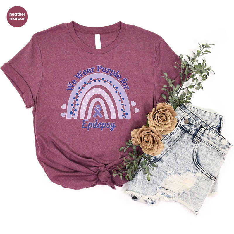Epilepsy Shirt, Epilepsy Awareness TShirt, Epilepsy Mom Sweatshirt, Epilepsy Gift, We Wear Purple for Epilepsy, Epilepsy Support T-Shirt - 6.jpg