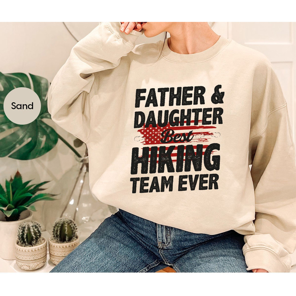 Father and Daughter Hiking Tshirts Gift from Daughter, Best Hiking Team Ever Tshirt for Dad, Adventure Buddies Graphic Tees for Family - 7.jpg