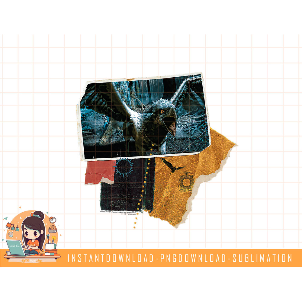 Harry Potter Buckbeak Photo Collage png, sublimate, digital download.jpg