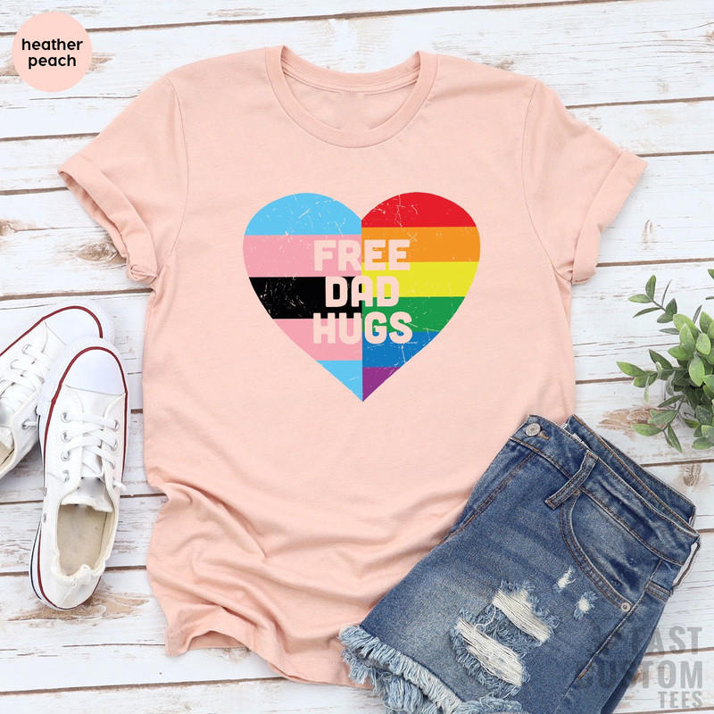 Fathers Day Gift, Protect Trans Kids Shirt, Free Dad Hugs Shirt, LGBTQ Shirt, Trans Shirt, Lesbian Shirt, LGBT Shirt, Bisexual Shirt - 4.jpg