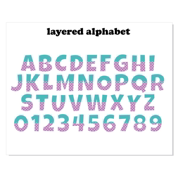 Mermaid Font SVG Cricut, Mermaid Font otf, Mermaid letters s | Inspire ...
