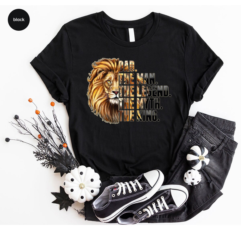 Fathers Day Shirt, Cool Dad Outfit, Fathers Day Gifts, Lion Graphic Tees, Gifts for Dad, Grandpa Shirts, Grandpa Gifts, Gift from Kids - 2.jpg