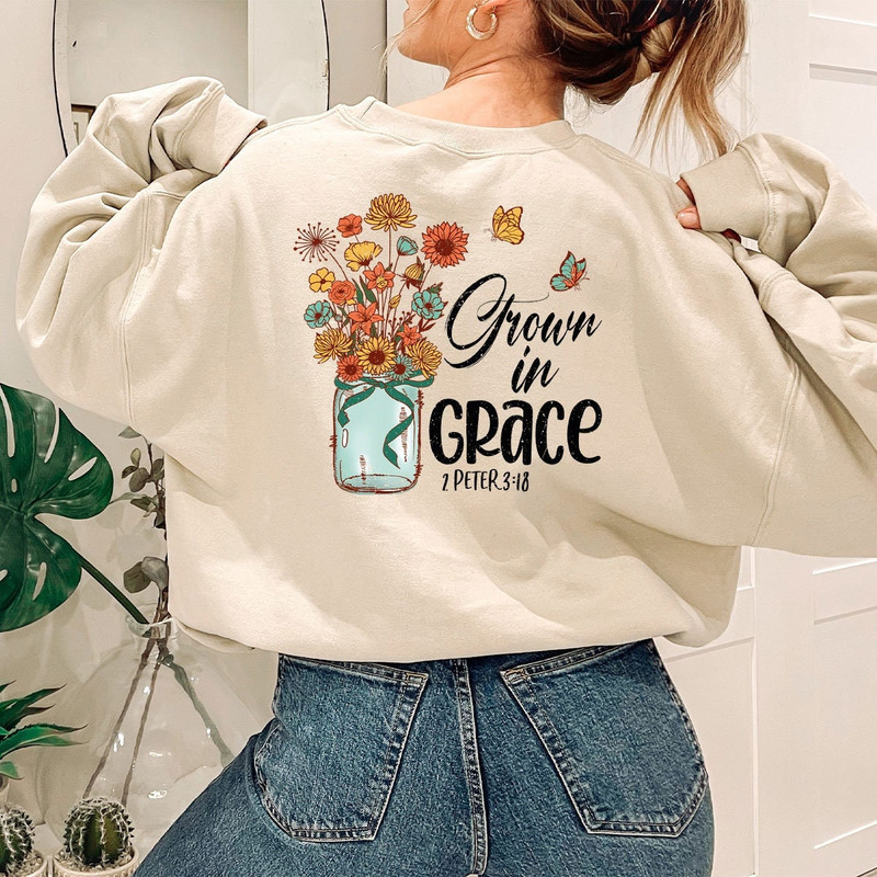 Floral Bible Verse Shirt, Flower Butterfly Graphic Tee, Retro Christian Clothing, Jesus Faith Shirts For Women, Religious Gifts For Her - 7.jpg