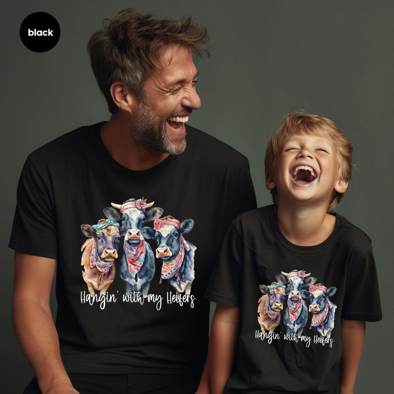 Floral Cow Shirt, Funny Cows Graphic Tees, Cool Flower TShirt, Farm Vneck Shirt, Shirts for Women, Cute Toddler T-Shirts, Groovy Clothing - 6.jpg