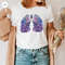 Floral Cystic Fibrosis Shirt, Cystic Fibrosis Gift, Lung Graphic Tees, Invisible Illness Tees, Gift for Her, Cystic Fibrosis Survivor Outfit - 4.jpg