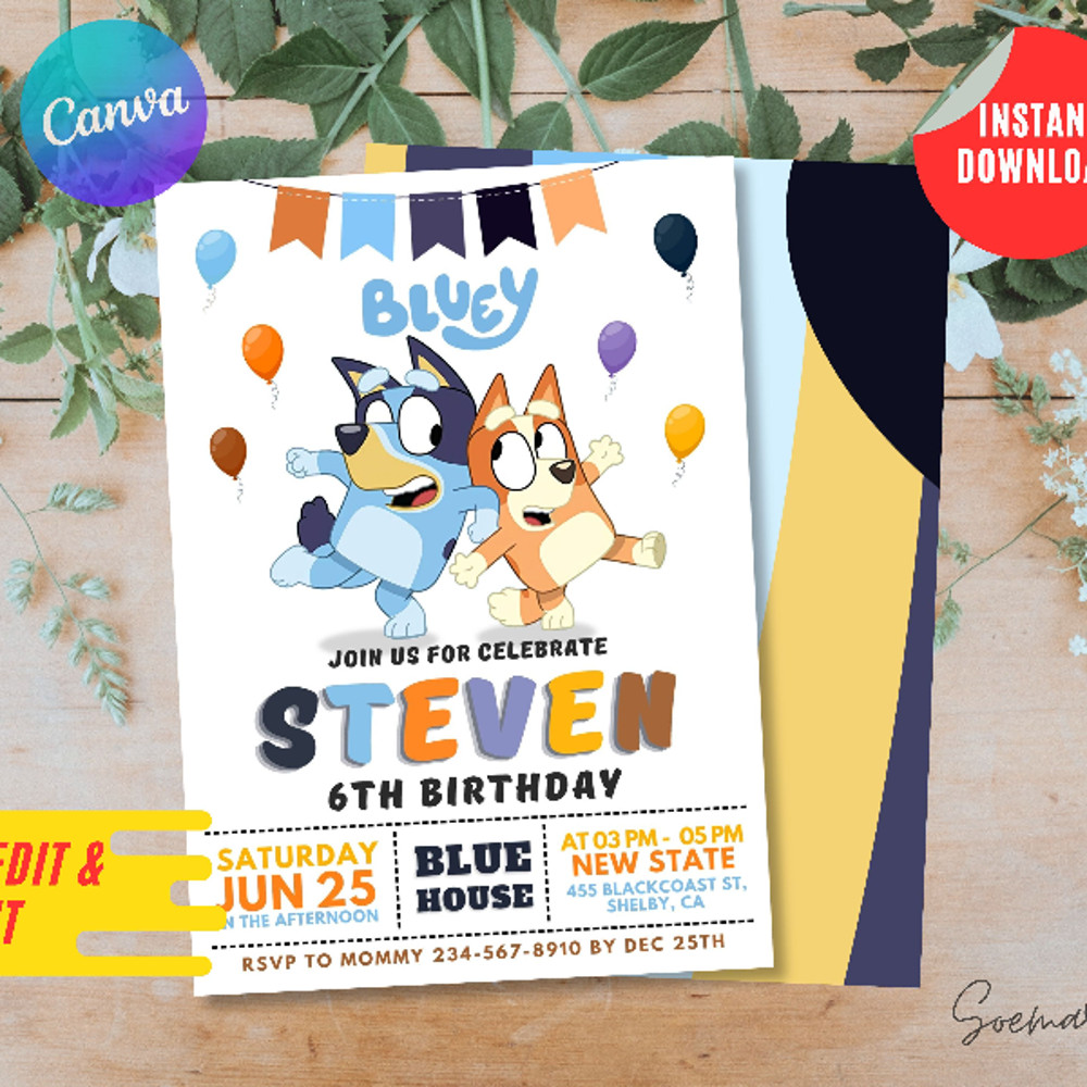 Blue Puppy Two Birthday Party Editable Invitation (1).jpg