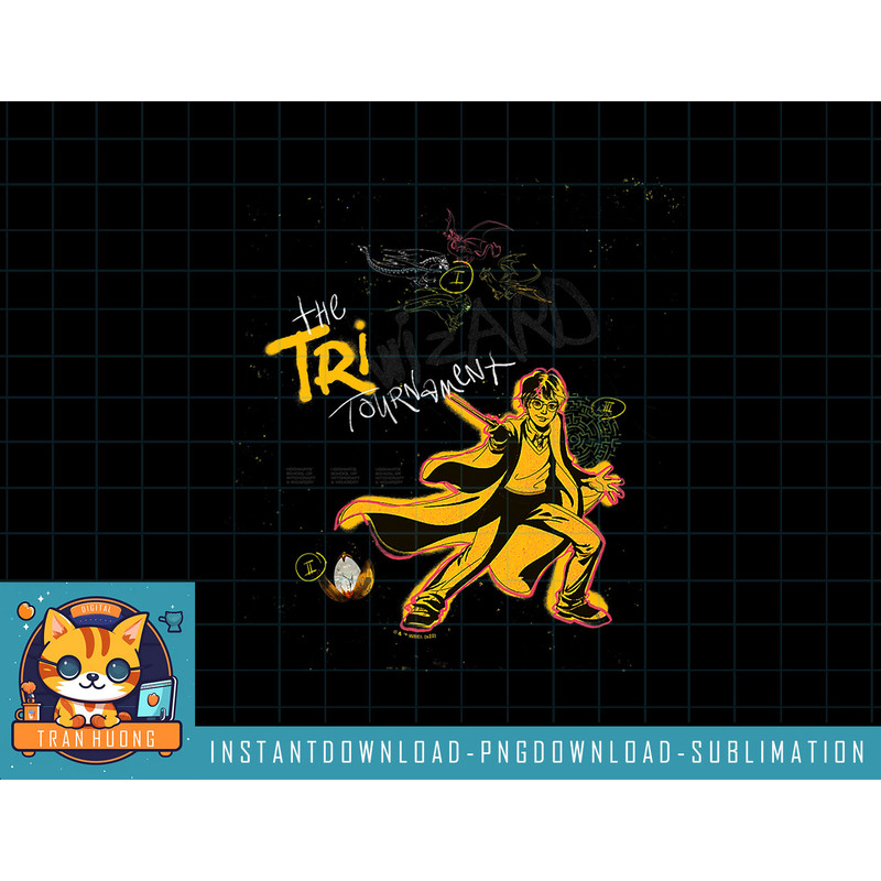 Harry Potter Deathly Hallows 2 Harry Wizard Tournament png, sublimate, digital download.jpg