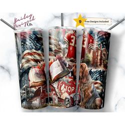 country colors 20 oz skinny tumbler sublimation design digital download png instant digital only, western rustic small t