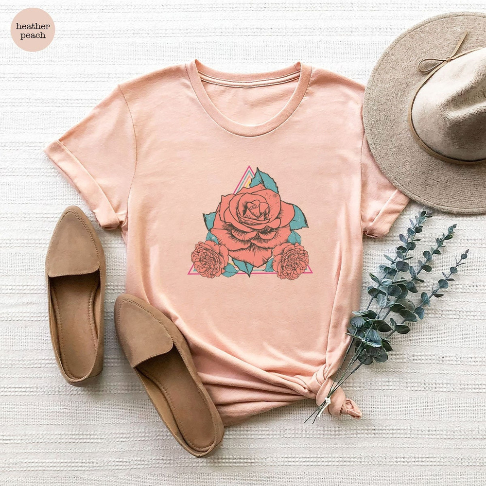 Flower Shirt, Aesthetic Shirt, Floral Shirt, Flower Girl Shirt, Graphic Tees For Women, Gifts For Her, Flower Girl Gift, Shirts For Women - 1.jpg