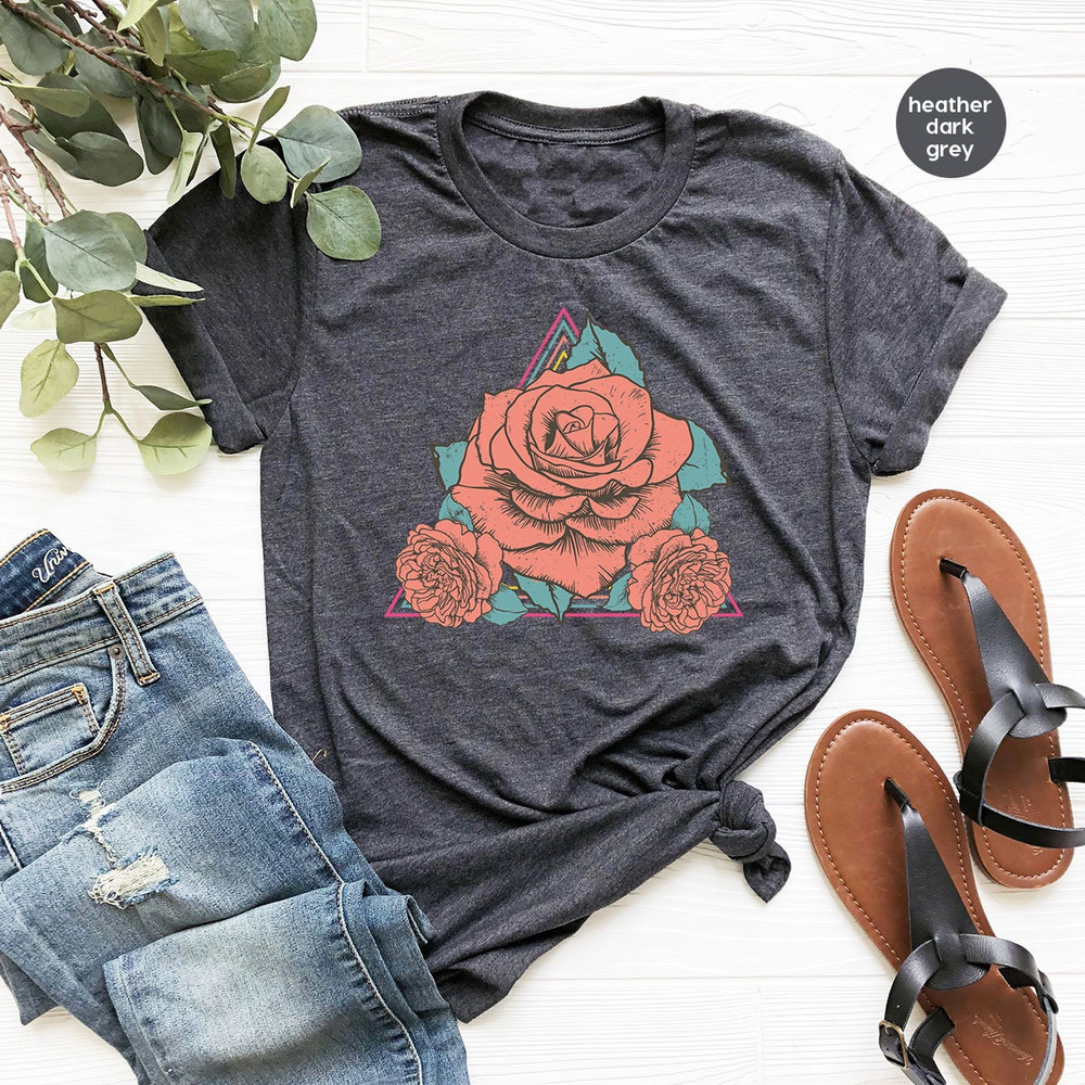 Flower Shirt, Aesthetic Shirt, Floral Shirt, Flower Girl Shirt, Graphic Tees For Women, Gifts For Her, Flower Girl Gift, Shirts For Women - 2.jpg