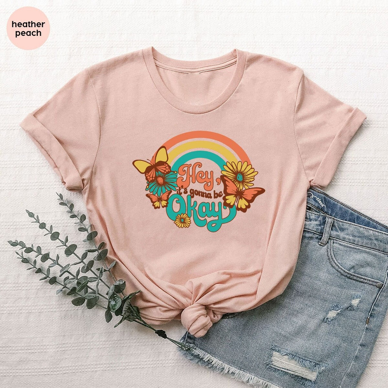 Flower Shirts, Retro TShirt, Inspirational Quotes Tee, Motivational Shirts, Shirts For Women, Positive Shirt, Groovy Hippie Shirt - 2.jpg