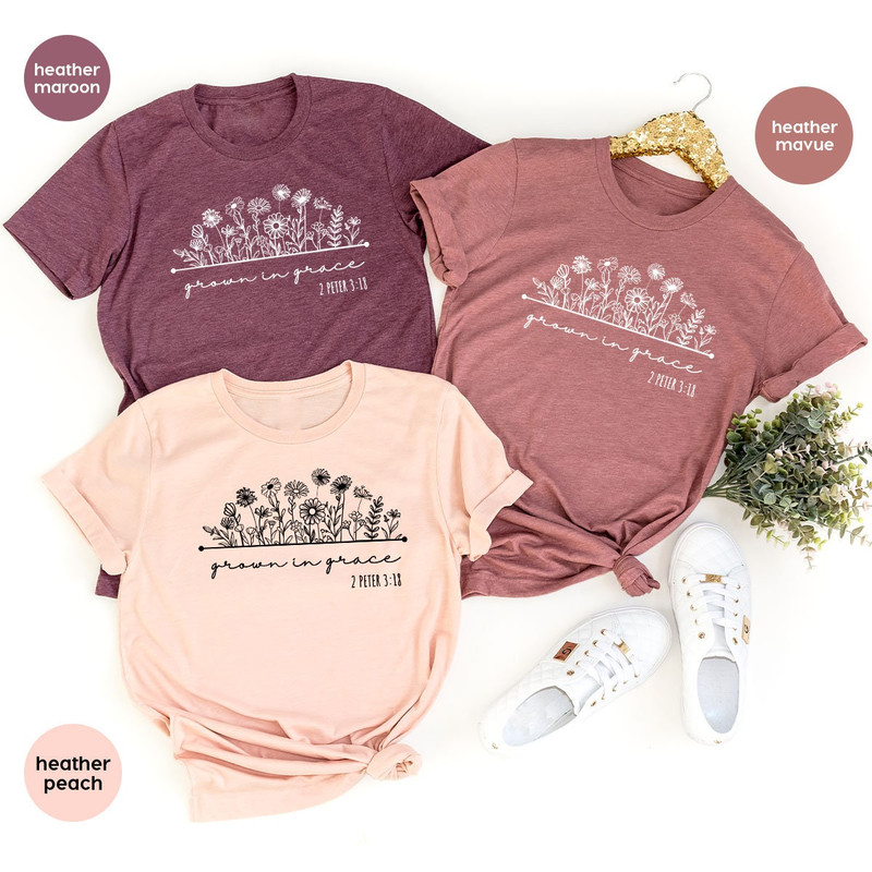 Flower T-Shirt, Plant Crewneck Sweatshirt, Gift for Mom, Floral Shirt, Gift for Her, Botanical Shirt for Women, Retro Shirt, Graphic Tees - 2.jpg
