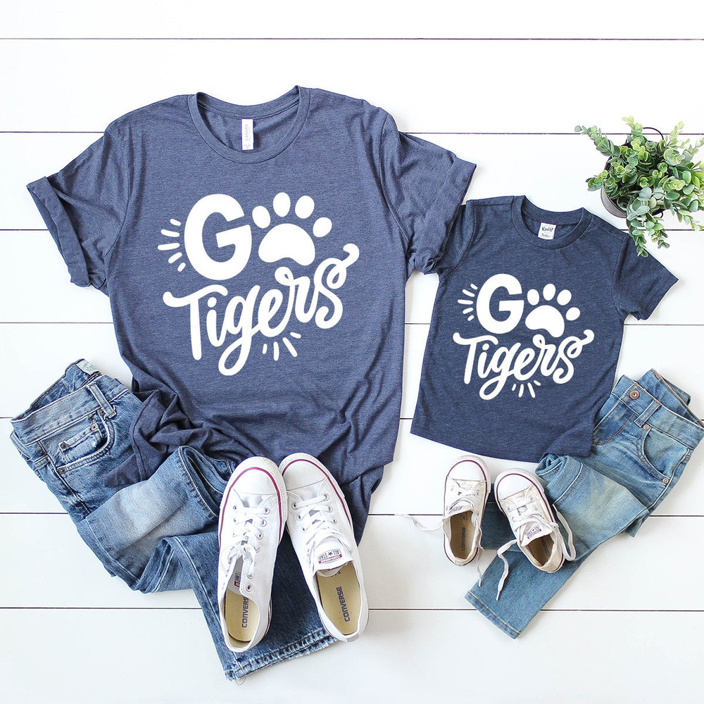 Football Go Tigers T-Shirt, Funny Tigers Shirt, Tigers School Spirit Shirt, Cheer Mom Shirt, Go Tigers Shirt, Tiger Graphic Tee - 4.jpg
