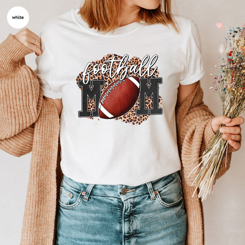 Football Mom Crewneck Sweatshirt, Leopard Print Football Graphic Tees for Sports Mom, Football Gifts for Mom, Football Mom Birthday Gift - 7.jpg