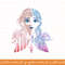 Disney Frozen 2 Anna Two Tone Gradient Portrait Fill png, sublimate, digital download.jpg
