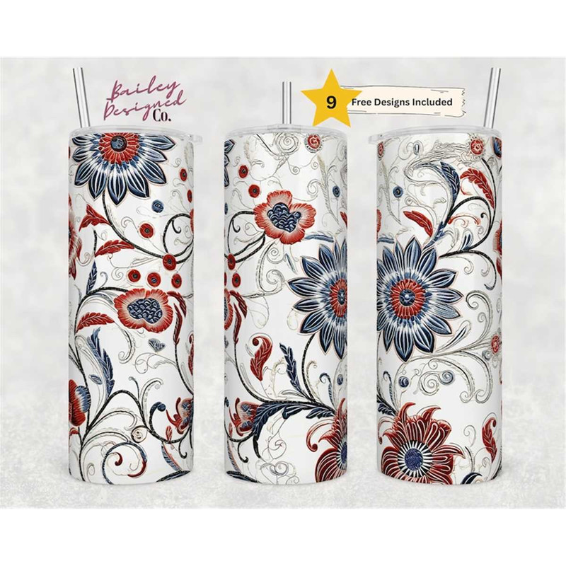 MR-1462023224641-embroidered-seamless-red-and-blue-floral-20-oz-skinny-tumbler-image-1.jpg