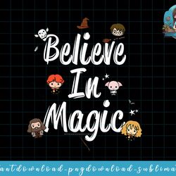 harry potter chibi believe in magic png, sublimate, digital download