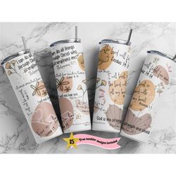 20oz skinny tumbler christian bible verse affirmations sublimation design templates, straight png digital download, posi