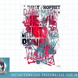 harry potter deathly hallows 2 dark mark collage poster png, sublimate, digital download