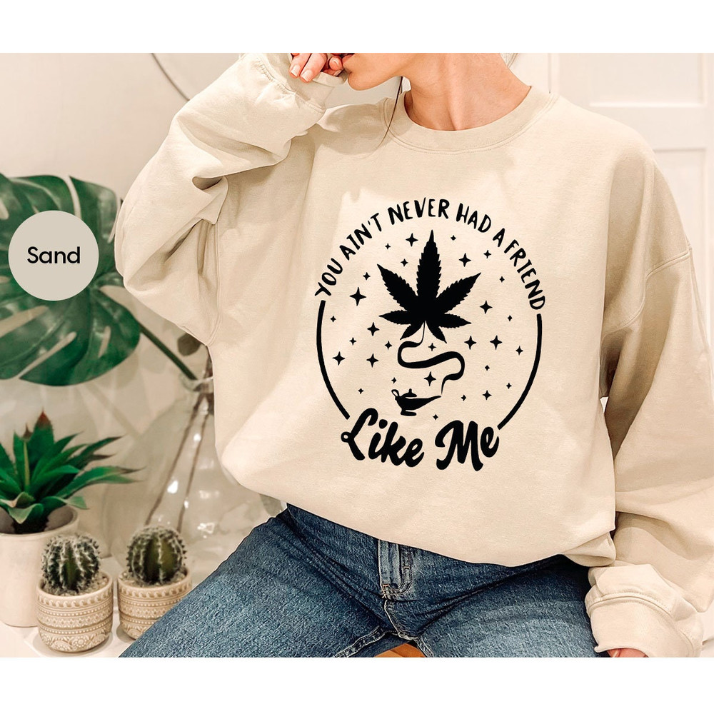 Funny Cannabis Shirt, Stoner Gifts, Marijuana TShirt, Pothead Clothing, Weed Tshirt, Gift for Him, Smoker Outfit, 420 Crewneck Sweatshirt - 7.jpg