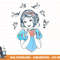 Disney Snow White Birds And Apple Sketch png, sublimation, digital print.jpg