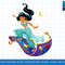 Disney Aladdin Princess Jasmine Magic Carpet Pose png, sublimate, digital print.jpg