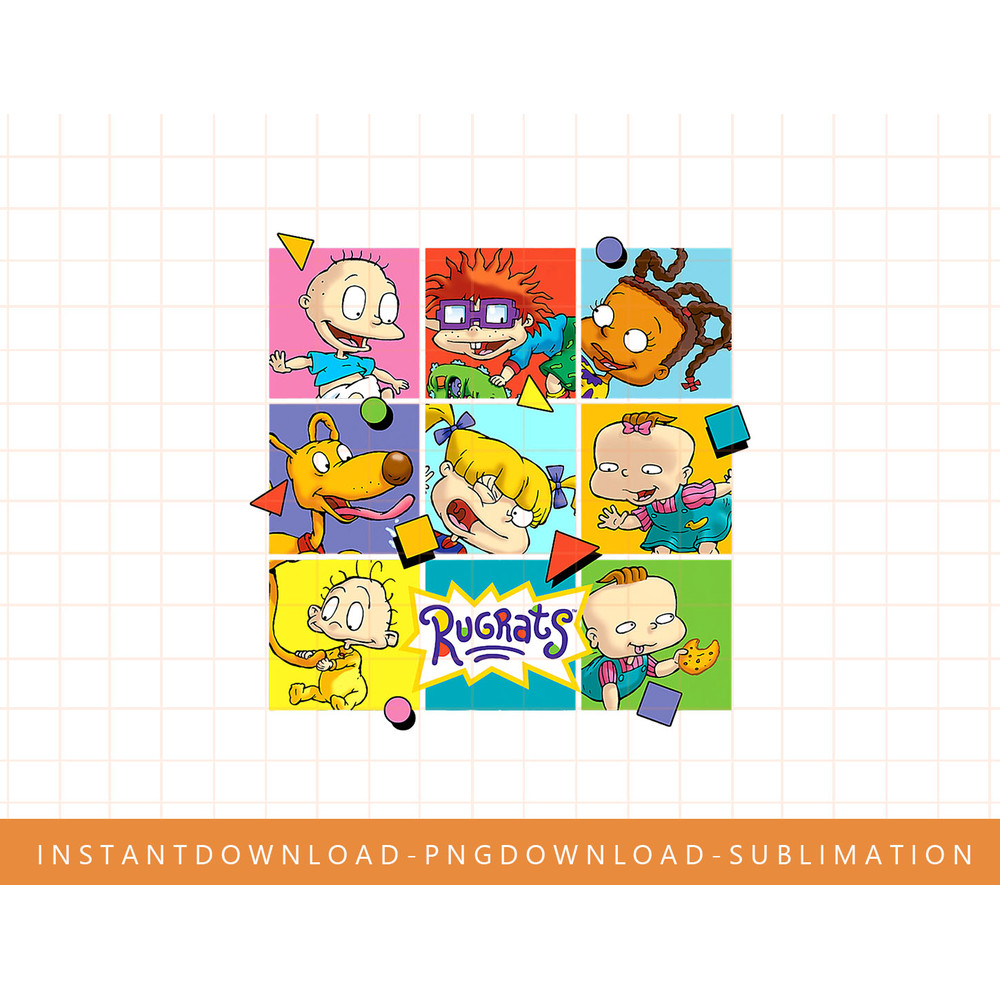 Rugrats Character Squares png, sublimate, digital print.jpg