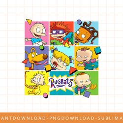 rugrats character squares png, sublimate, digital print