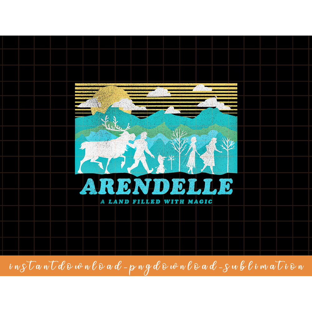 Disney Frozen 2 Arendelle Group Silhouette Poster png, sublimate, digital download.jpg