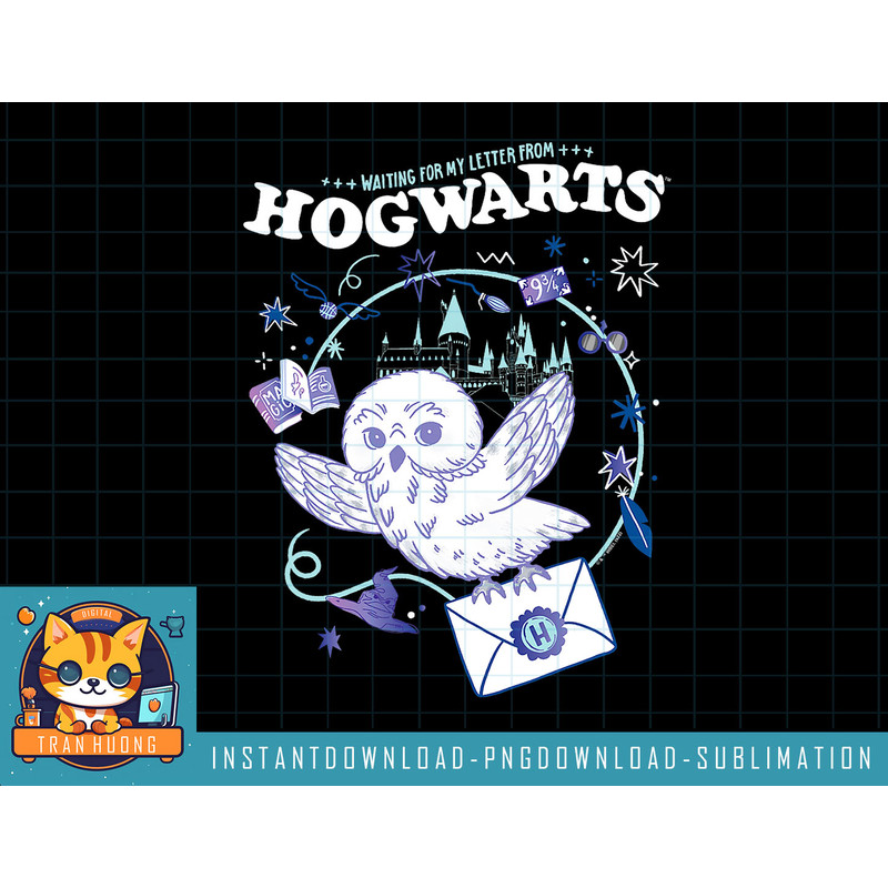 Harry Potter Deathly Hallows 2 Hogwarts Owl Messenger png, sublimate, digital download.jpg