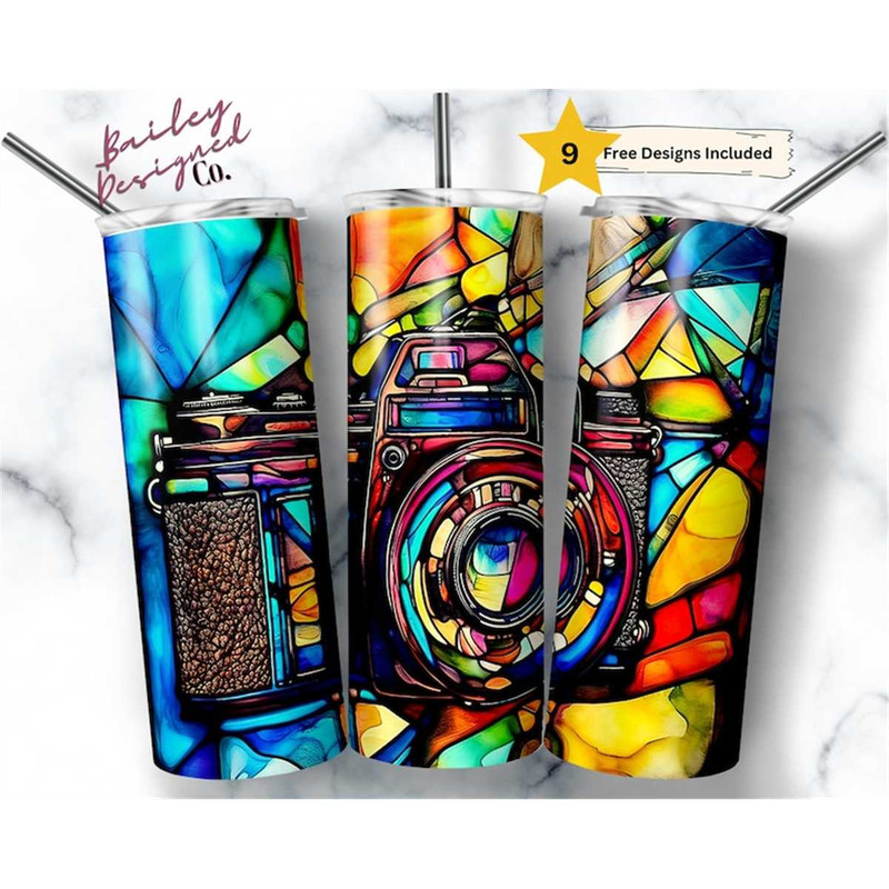 MR-1462023233429-stained-glass-camera-20-oz-skinny-tumbler-sublimation-design-image-1.jpg