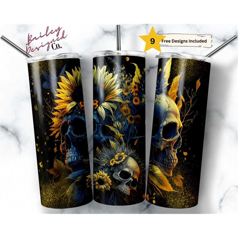 MR-156202303053-magical-skull-and-sunflowers-20-oz-skinny-tumbler-sublimation-image-1.jpg