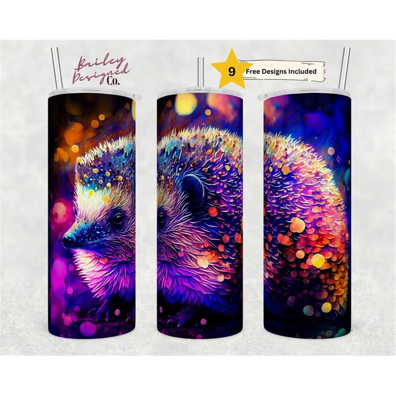 MR-15620230584-alcohol-ink-hedgehog-20-oz-skinny-tumbler-sublimation-design-image-1.jpg
