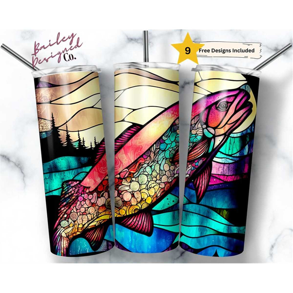 MR-156202311146-stained-glass-salmon-fish-20-oz-skinny-tumbler-sublimation-image-1.jpg