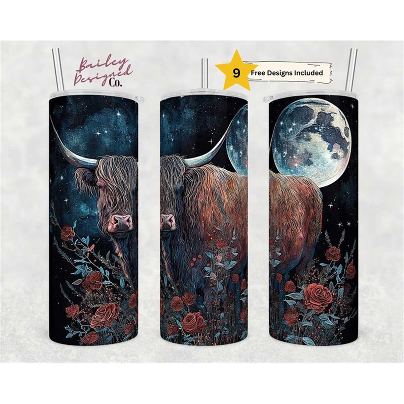 MR-156202323447-rustic-watercolor-highland-cow-20-oz-skinny-tumbler-image-1.jpg
