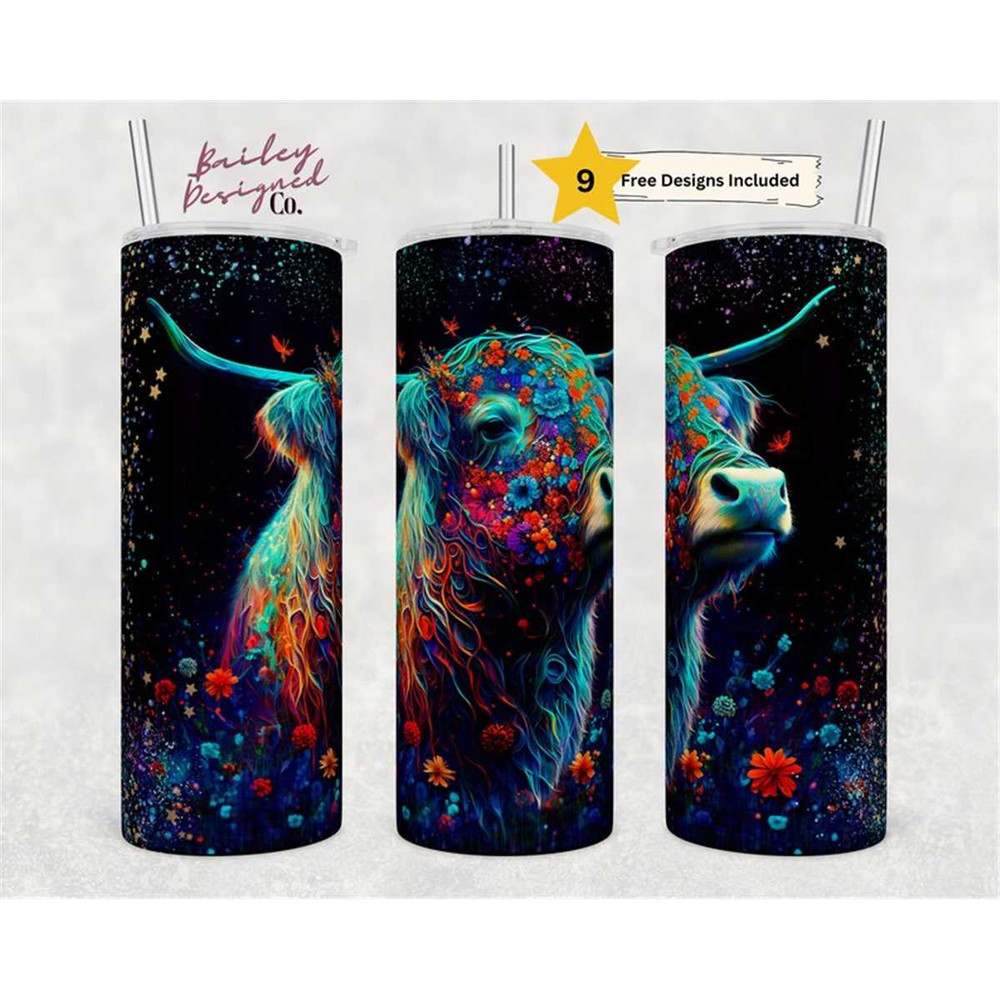 MR-156202331058-alcohol-ink-highland-cow-20-oz-skinny-tumbler-sublimation-image-1.jpg
