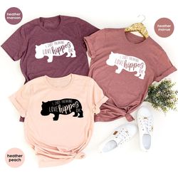 funny hippopotamus shirts, hippopotamus graphic tees, unisex crewneck sweatshirt, gift for her, gift for him, hippopotam