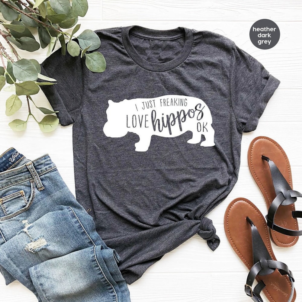 Funny Hippopotamus Shirts, Hippopotamus Graphic Tees, Unisex Crewneck Sweatshirt, Gift for Her, Gift for Him, Hippopotamus TShirt - 2.jpg