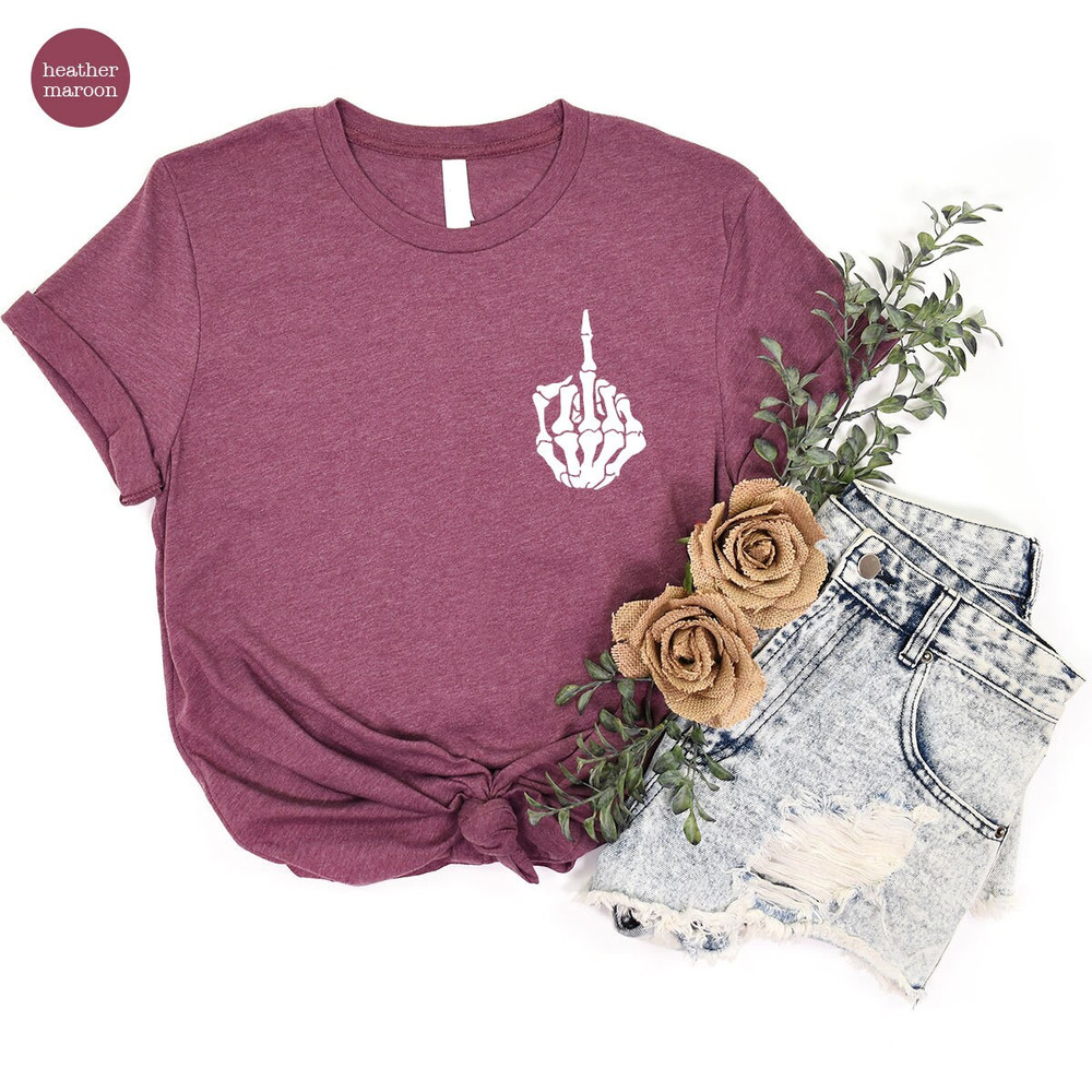 Funny Pocket Shirt, Swearing Outfit, Sarcasm Pocket Tees, Skeleton Graphic Tees, Sarcastic T-Shirt, Gift for Friend, Humor Clothing - 4.jpg