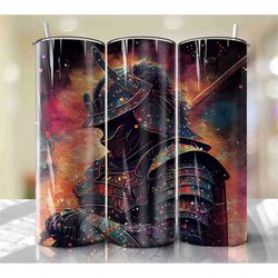 oni samurai demon bushi japanese warrior design download 20oz straight tapered tumbler sublimation designs template inst