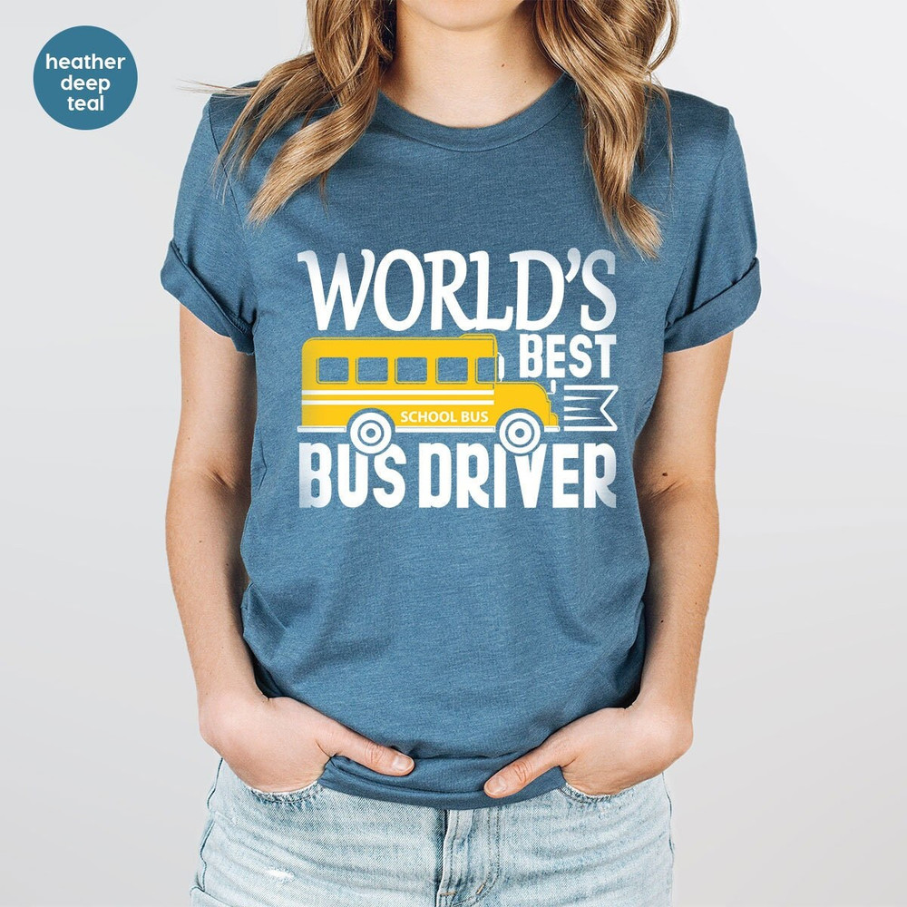 Funny School Bus Driver Shirt, Gift for Bus Driver, Best Bus Driver Shirt, Back To School Tee, School Bus Tee, Bus Driver Appreciation Gift - 1.jpg