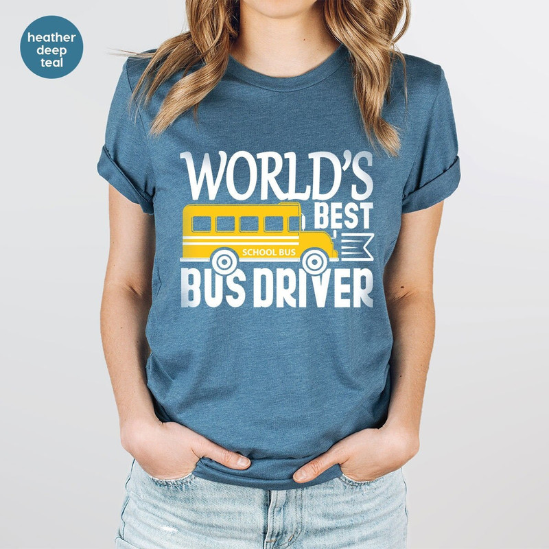 Funny School Bus Driver Shirt, Gift for Bus Driver, Best Bus Driver Shirt, Back To School Tee, School Bus Tee, Bus Driver Appreciation Gift - 1.jpg