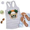 Funny Skull Tank, Beach Tank, Summer Graphic Tees, Vacation Tank, Holiday Vneck Tank, Skeleton Tank, Travel Tee, Gift for Her - 5.jpg