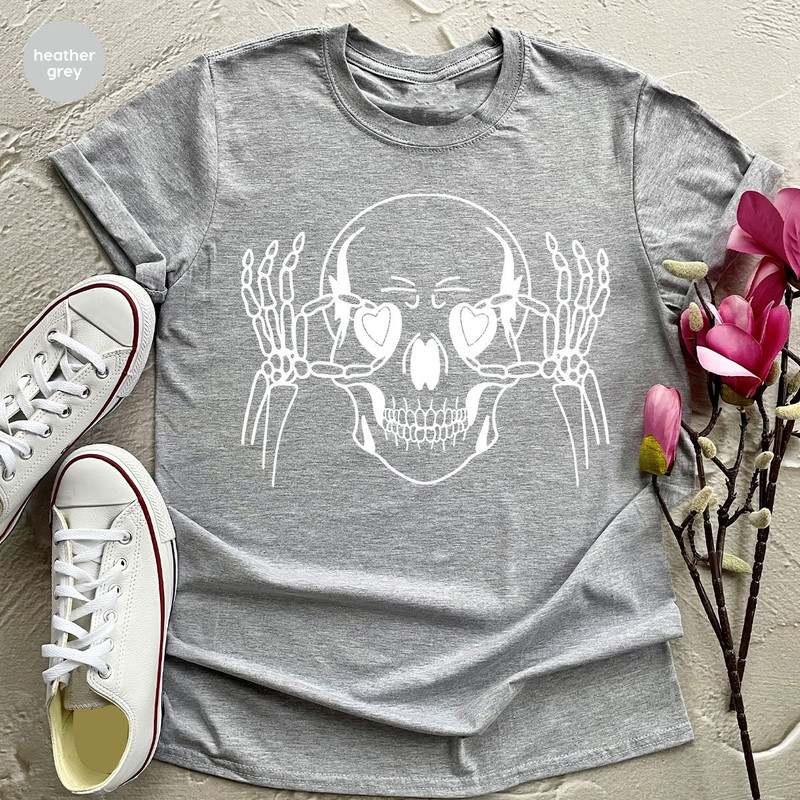 Funny Skulls Shirt, Skeleton Shirt, Goth Shirt, Halloween Shirt, Skull T-Shirt, Humorous Skeleton Shirt, Goth Clothing, Goth Skull Shirts - 5.jpg